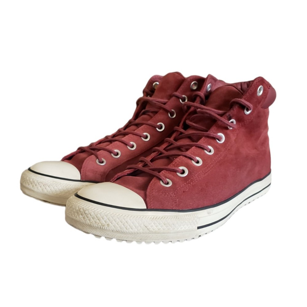 Converse Chuck Taylor All Star PC BOOT HI Red Suede Sneaker 1536773Men's Sz 11.5